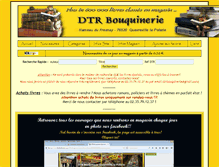 Tablet Screenshot of dtrbouquinerie.com